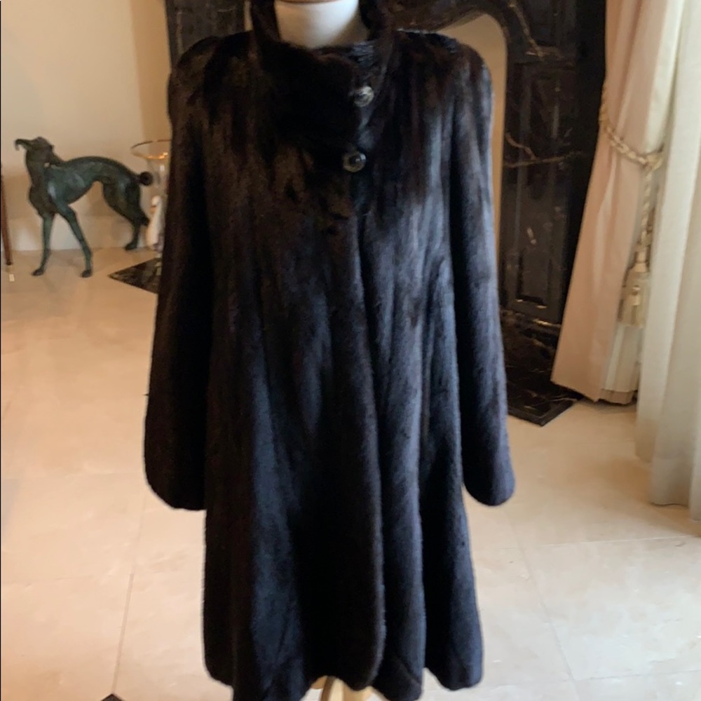 Black Mink Coat - Picture 1 of 10